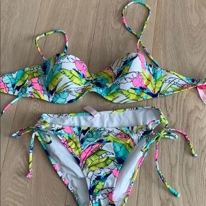 Victoria’s Secret Neon Floral Bikini